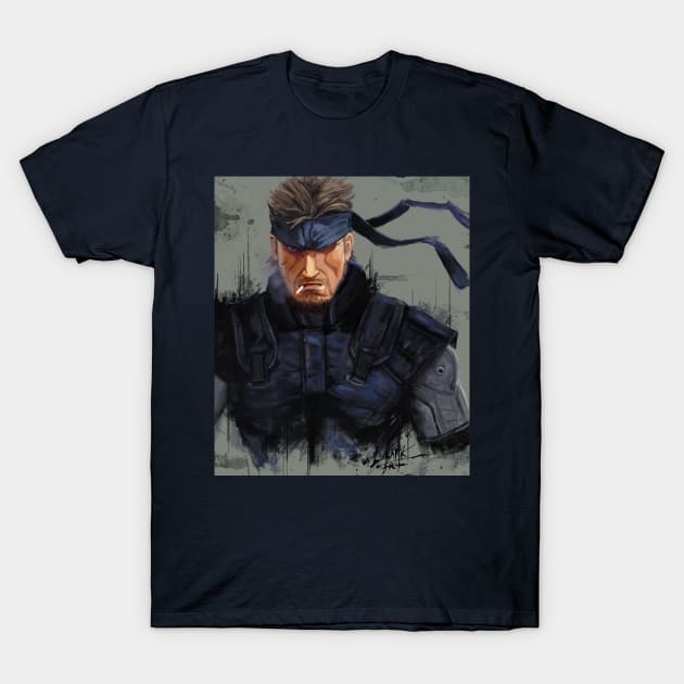 Solid Snake T-Shirt by Art Of Lunatik